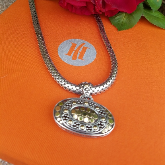 John hardy gold dot pendant and gold dot chain, - Picture 3 of 7